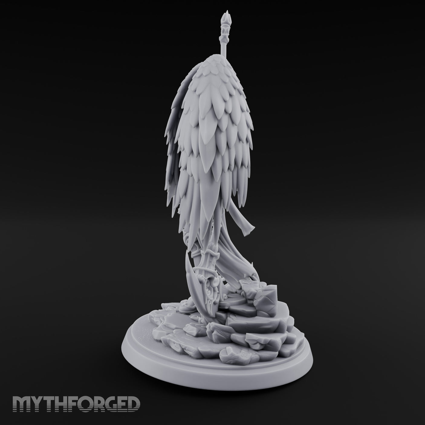 Spear Raised Scythe Trailing Angel Warrior gallery 14