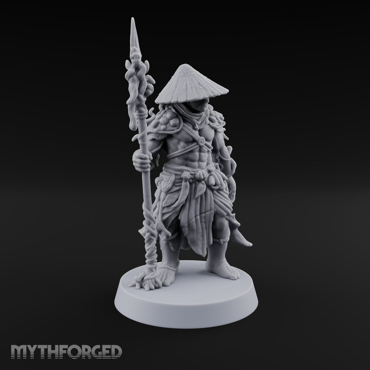 Hat Low, Spear Lower Myconid Spear Warrior A