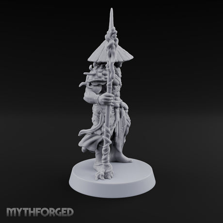Hat Low, Spear Lower Myconid Spear Warrior A