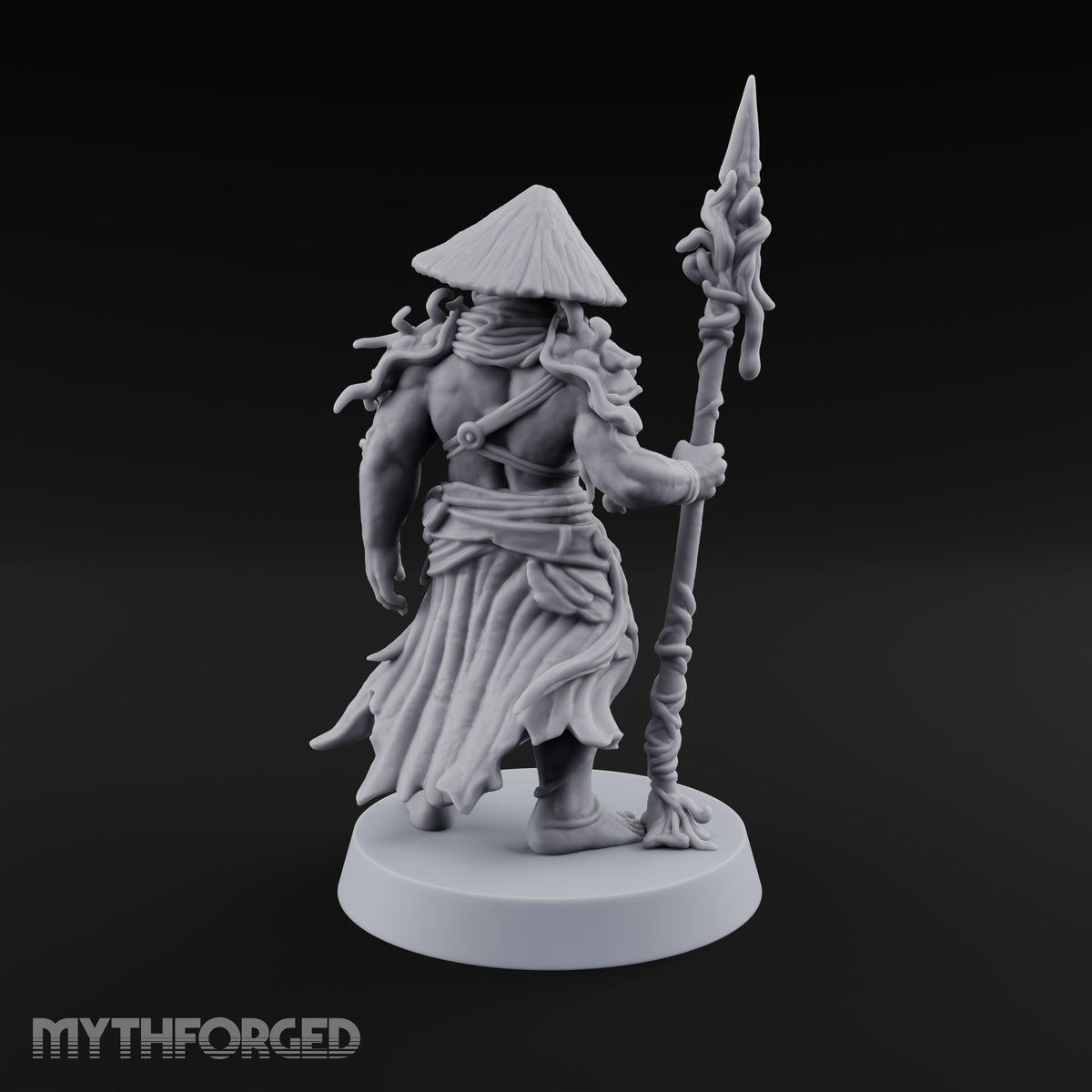 Hat Low, Spear Lower Myconid Spear Warrior A