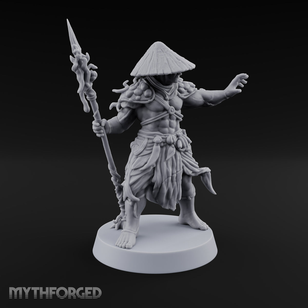 Hat Low, Spear Lower Myconid Spear Warrior C