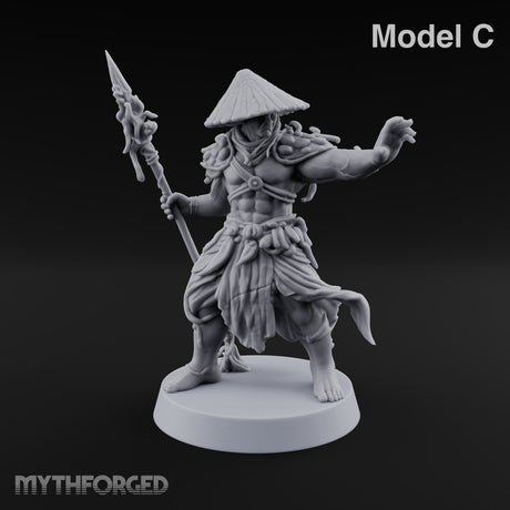 Hat Low, Spear Lower Myconid Spear Warriors — C