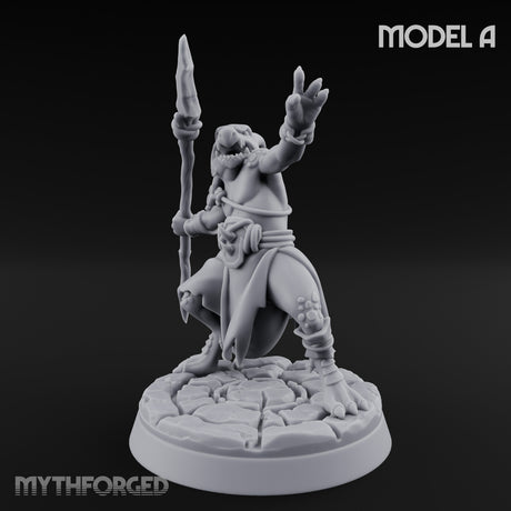 Spear Thrusting Kobold Spear Fighter A Miniature for Dungeons and Dragons, Pathfinder or other TTRPGs