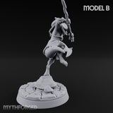 Spear Thrusting Kobold Spear Fighter B Miniature for Dungeons and Dragons, Pathfinder or other TTRPGs