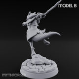 Spear Thrusting Kobold Spear Fighter B Miniature for Dungeons and Dragons, Pathfinder or other TTRPGs
