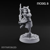 Spear Thrusting Kobold Spear Fighter B Miniature for Dungeons and Dragons, Pathfinder or other TTRPGs