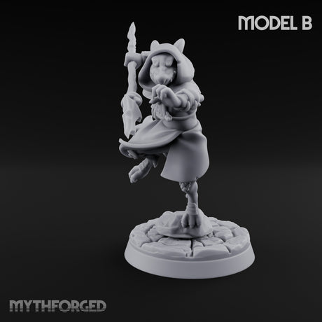 Spear Thrusting Kobold Spear Fighter B Miniature for Dungeons and Dragons, Pathfinder or other TTRPGs