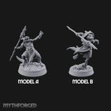 Spear Thrusting Kobold Spear Fighters Miniature for Dungeons and Dragons, Pathfinder or other TTRPGs