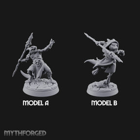 Spear Thrusting Kobold Spear Fighters Miniature for Dungeons and Dragons, Pathfinder or other TTRPGs