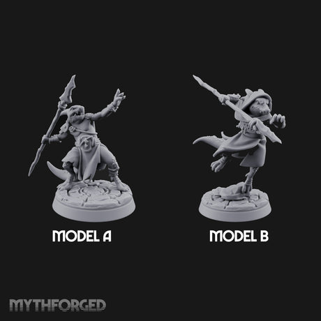 Spear Thrusting Kobold Spear Fighters Miniature for Dungeons and Dragons, Pathfinder or other TTRPGs