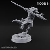 Spear Thrusting Kobold Spear Fighters Miniature for Dungeons and Dragons, Pathfinder or other TTRPGs