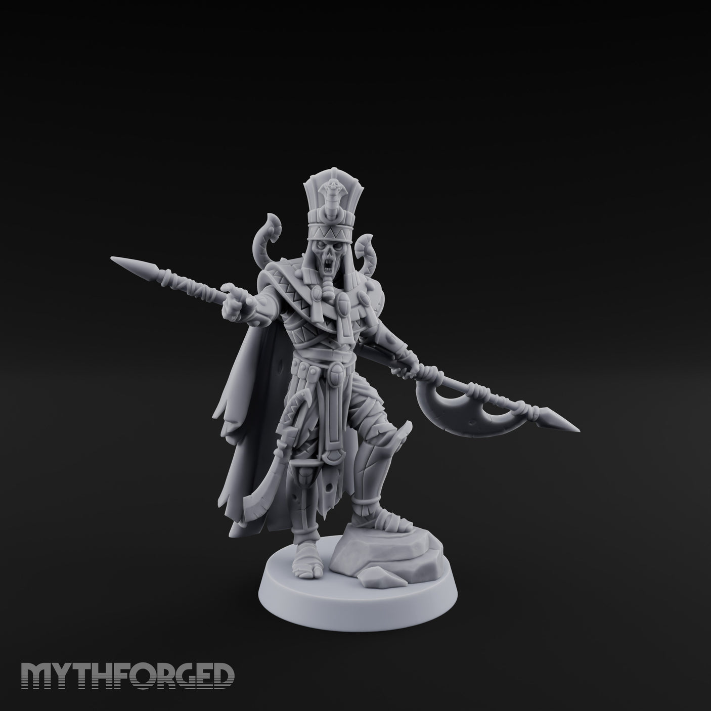 Spear Thrusting Mummy Warrior