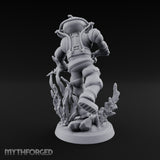 Speargun Levelled Human Deep Sea Diver Miniature for Dungeons and Dragons, Pathfinder or other TTRPGs