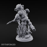 Speargun Levelled Human Deep Sea Diver Miniature for Dungeons and Dragons, Pathfinder or other TTRPGs
