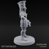 Bayonet Poised Human Soldier Miniature for Dungeons and Dragons, Pathfinder or other TTRPGs