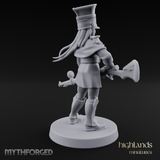 Bayonet Poised Human Soldier Miniature for Dungeons and Dragons, Pathfinder or other TTRPGs