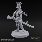 Bayonet Poised Human Soldier Miniature for Dungeons and Dragons, Pathfinder or other TTRPGs