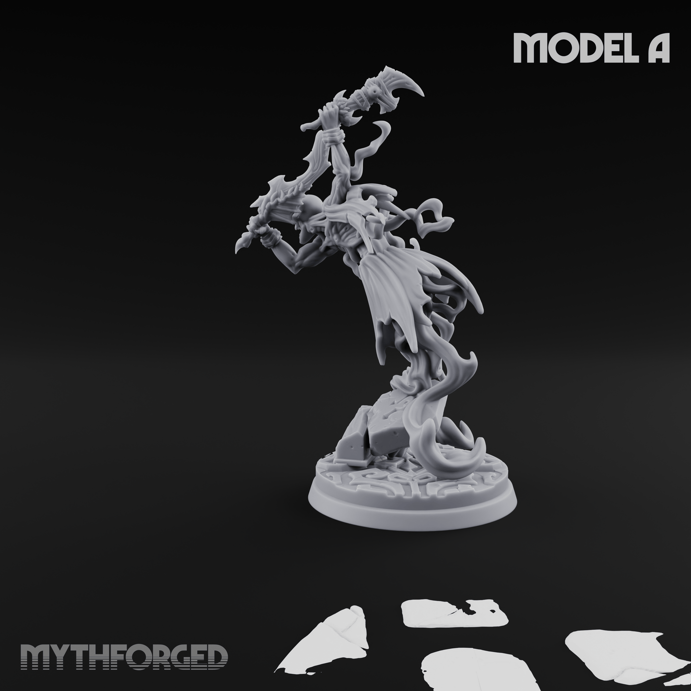 Clawing Through The Veil Specter Wraiths A Miniature for Dungeons and Dragons, Pathfinder or other TTRPGs