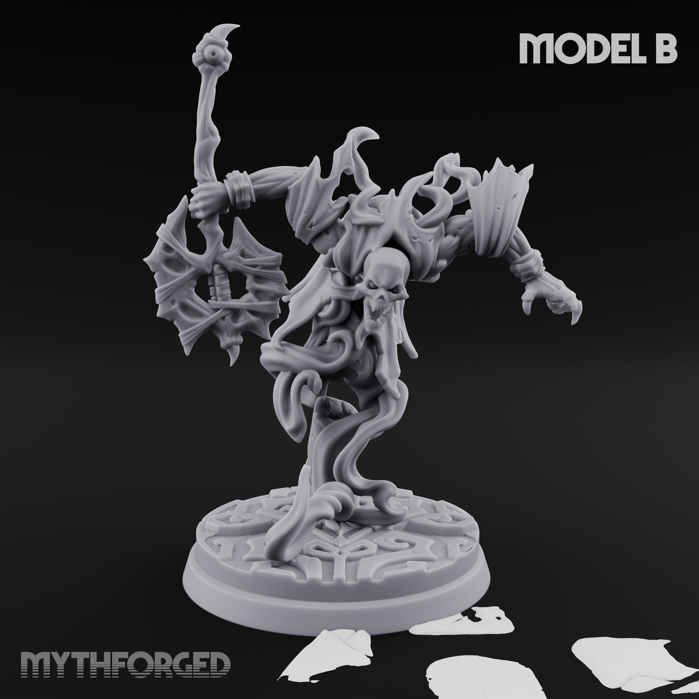 Clawing Through The Veil Specter Wraiths Miniature for Dungeons and Dragons, Pathfinder or other TTRPGs