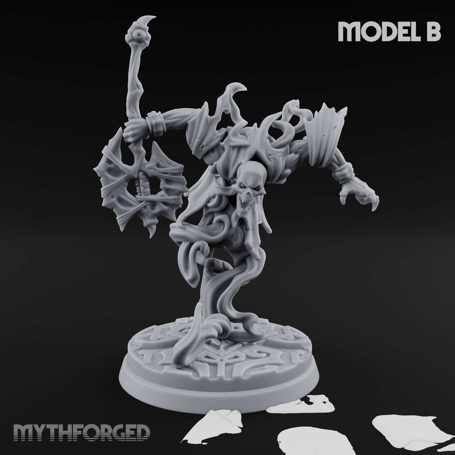 Clawing Through The Veil Specter Wraiths B Miniature for Dungeons and Dragons, Pathfinder or other TTRPGs