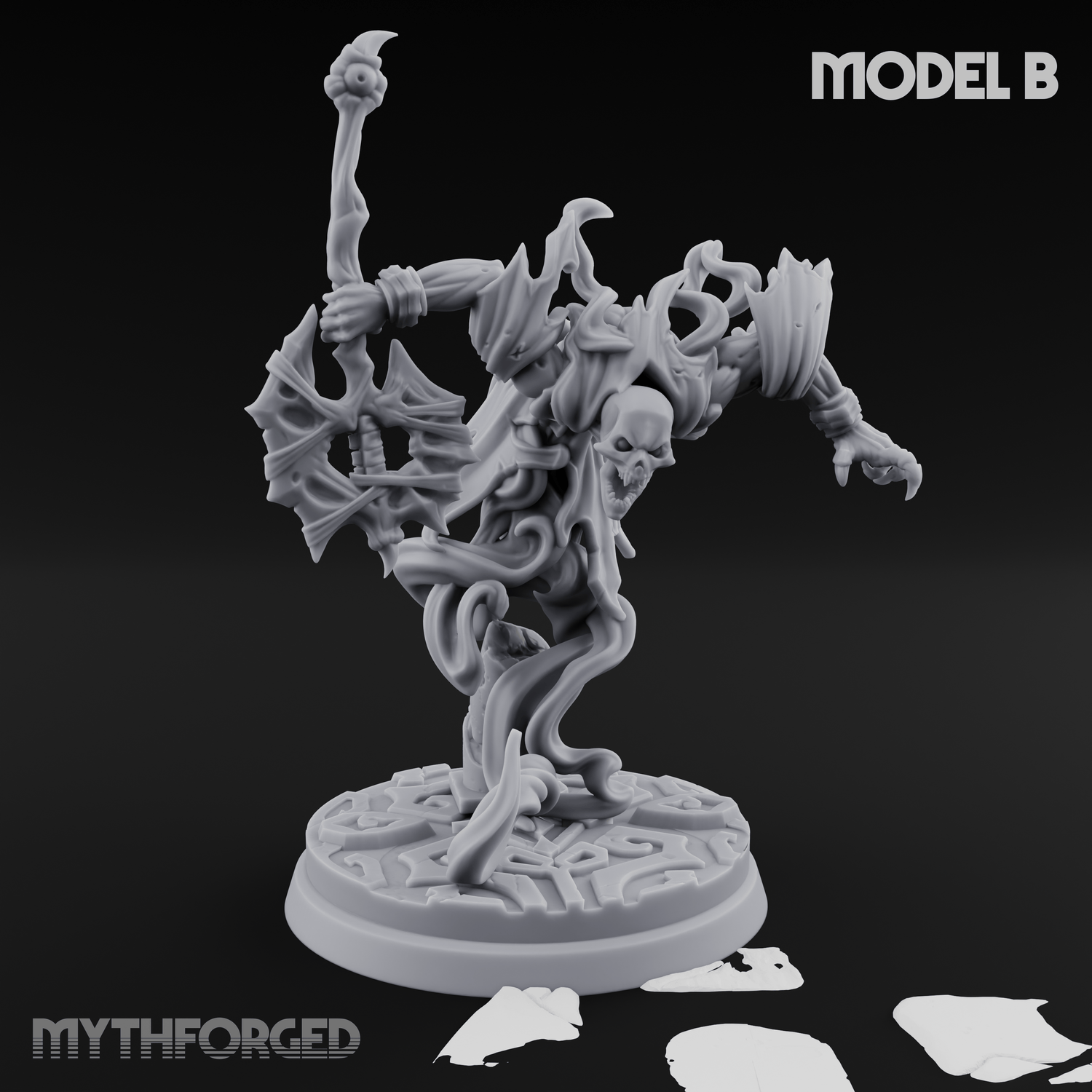 Clawing Through The Veil Specter Wraiths B Miniature for Dungeons and Dragons, Pathfinder or other TTRPGs