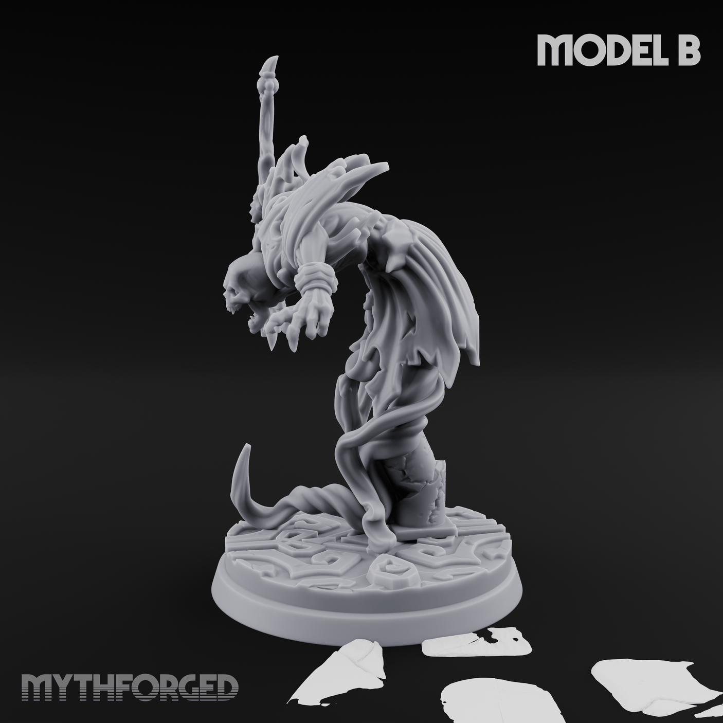 Clawing Through The Veil Specter Wraiths B Miniature for Dungeons and Dragons, Pathfinder or other TTRPGs
