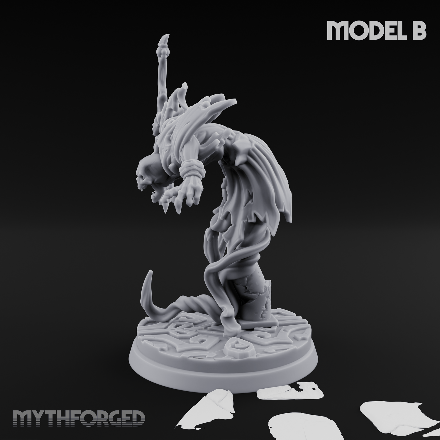 Clawing Through The Veil Specter Wraiths B Miniature for Dungeons and Dragons, Pathfinder or other TTRPGs