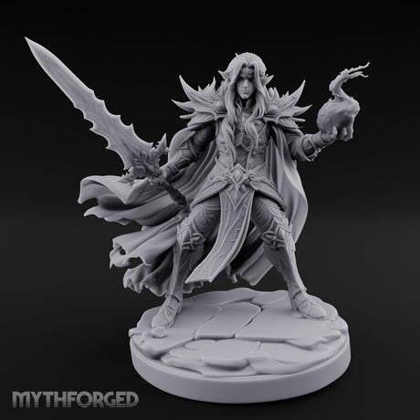 Spell And Sword Wielding Elf Spellblade — 75mm
