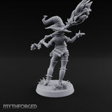 Spell Slinging Human Witch Miniature for Dungeons and Dragons, Pathfinder or other TTRPGs