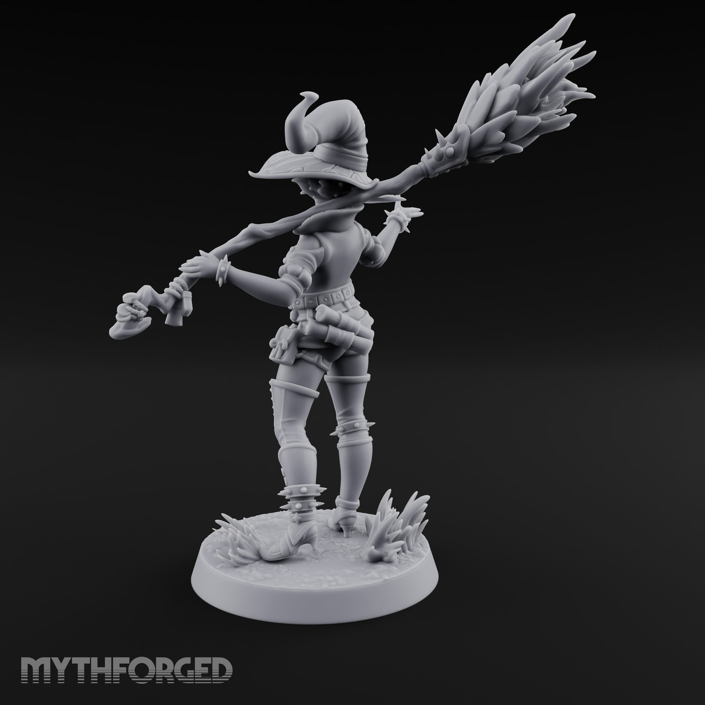 Spell Slinging Human Witch Miniature for Dungeons and Dragons, Pathfinder or other TTRPGs