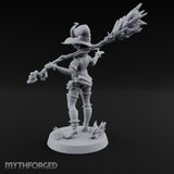 Spell Slinging Human Witch Miniature for Dungeons and Dragons, Pathfinder or other TTRPGs
