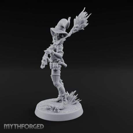 Spell Slinging Human Witch Miniature for Dungeons and Dragons, Pathfinder or other TTRPGs