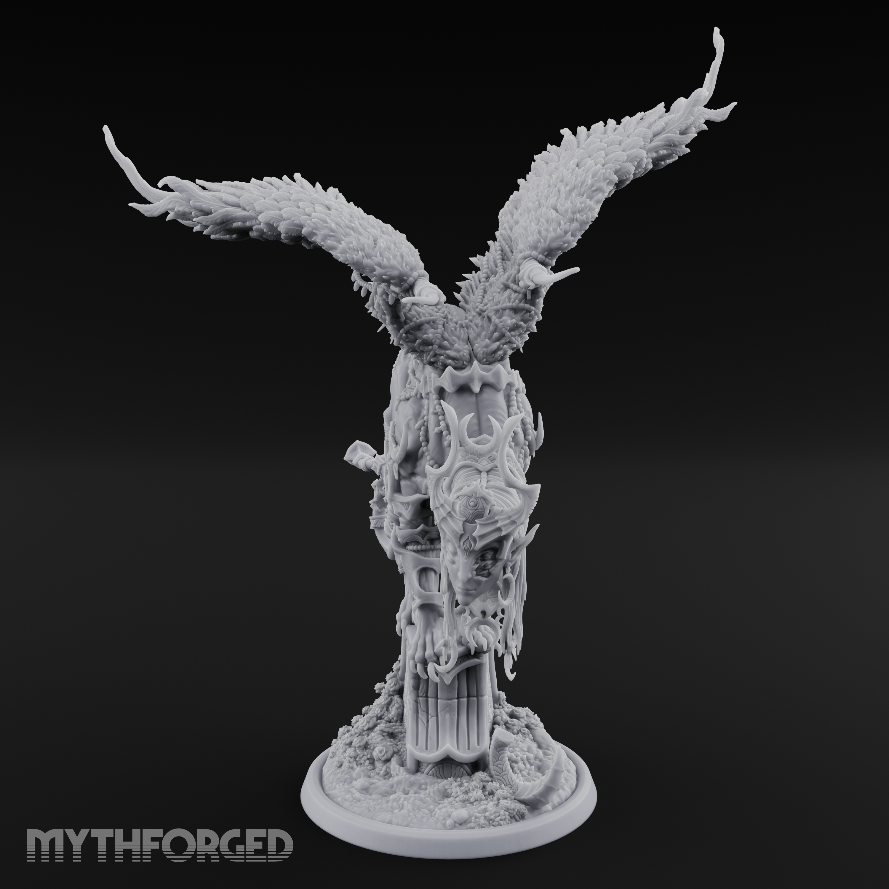 Wings Spread Wide Sphinx Ancient Guardian