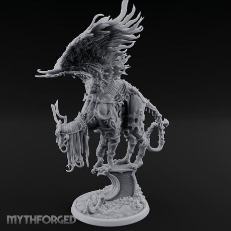 Wings Spread Wide Sphinx Ancient Guardian Miniature for Dungeons and Dragons, Pathfinder or other TTRPGs