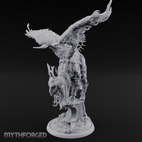 Wings Spread Wide Sphinx Ancient Guardian Miniature for Dungeons and Dragons, Pathfinder or other TTRPGs