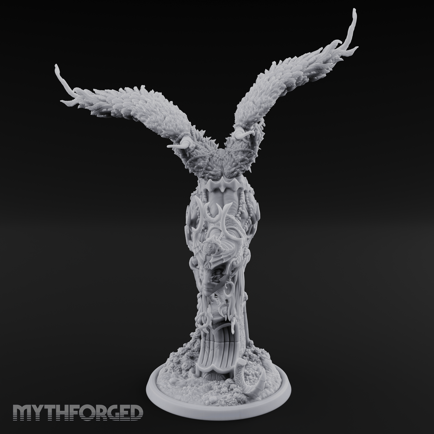 Wings Spread Wide Sphinx Ancient Guardian Miniature for Dungeons and Dragons, Pathfinder or other TTRPGs