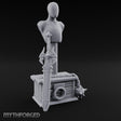 Spike-Bladed Mace-Rested Armory Mannequin Weapon Display