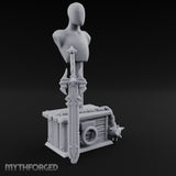 Spike-Bladed Mace-Rested Armory Mannequin Weapon Display gallery 1