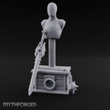 Spike-Bladed Mace-Rested Armory Mannequin Weapon Display gallery 8