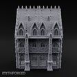 Spike-Crowned Gothic-Arched Cathedral Manor Miniature for Dungeons and Dragons, Pathfinder or other TTRPGs