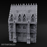 Spike-Crowned Gothic-Arched Cathedral Manor Miniature for Dungeons and Dragons, Pathfinder or other TTRPGs