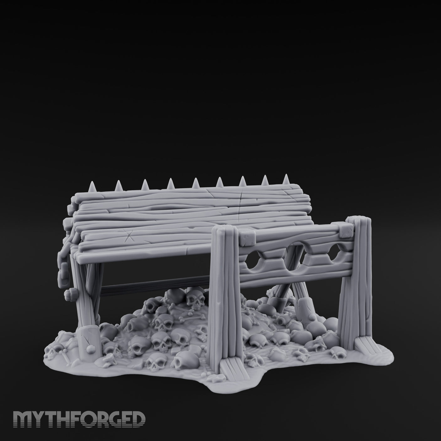 Spike-Crowned Skull-Heaped Spanish Donkey Torture Bench