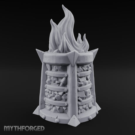 Spike-Finned Coal-Packed Iron Brazier gallery 1