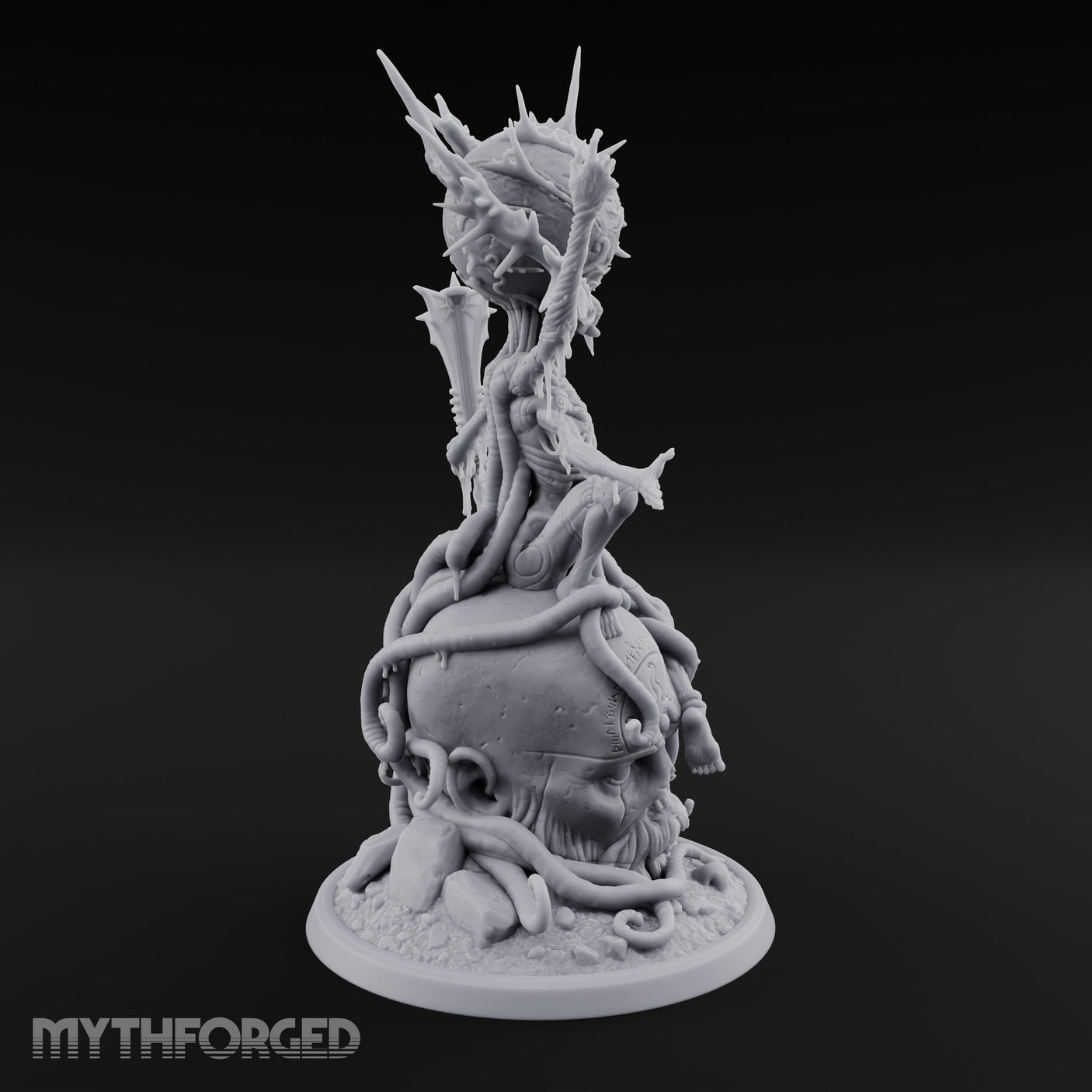 Spike Headed Staff Wielding Demon Witch gallery 5