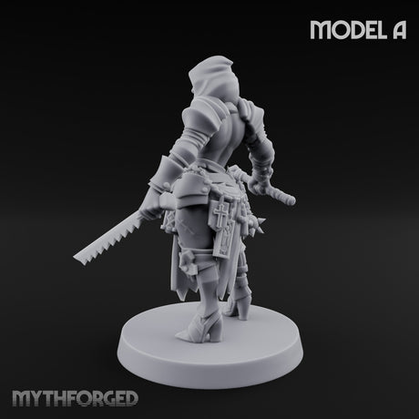 Spike Helmed Mace Swinging Anointed Warrior A Miniature for Dungeons and Dragons, Pathfinder or other TTRPGs