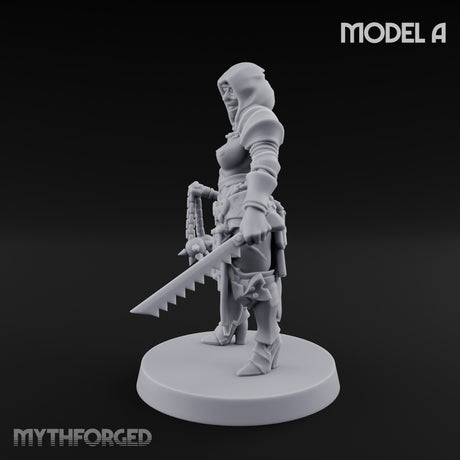 Spike Helmed Mace Swinging Anointed Warrior A Miniature for Dungeons and Dragons, Pathfinder or other TTRPGs