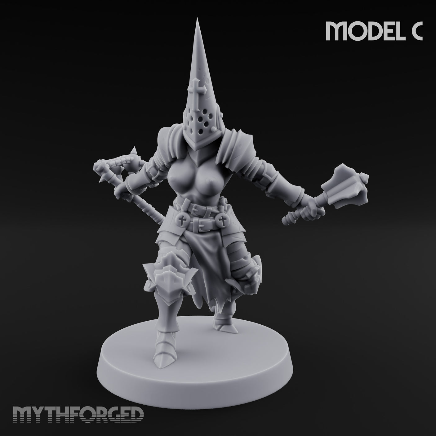 Spike Helmed Mace Swinging Anointed Warrior C gallery 1