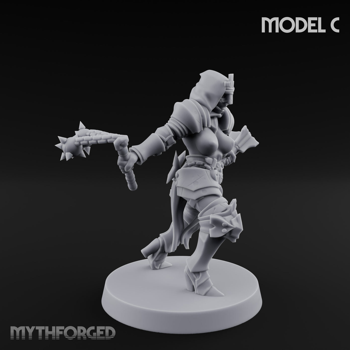 Spike Helmed Mace Swinging Anointed Warrior C gallery 11