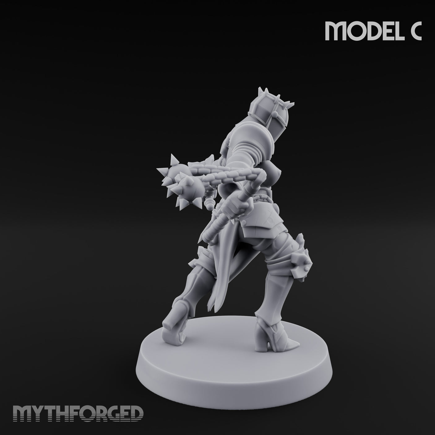 Spike Helmed Mace Swinging Anointed Warrior C gallery 14