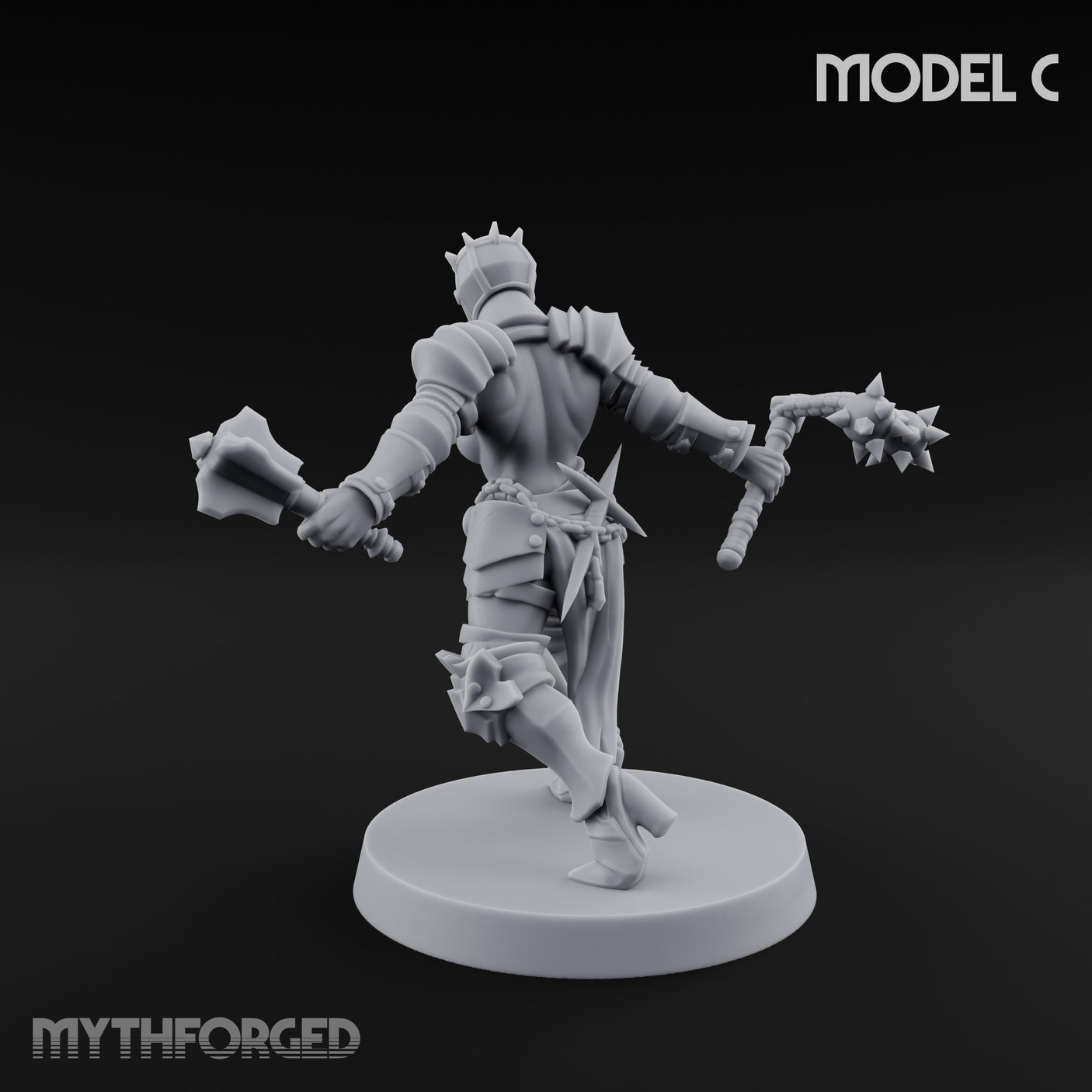 Spike Helmed Mace Swinging Anointed Warrior C gallery 22
